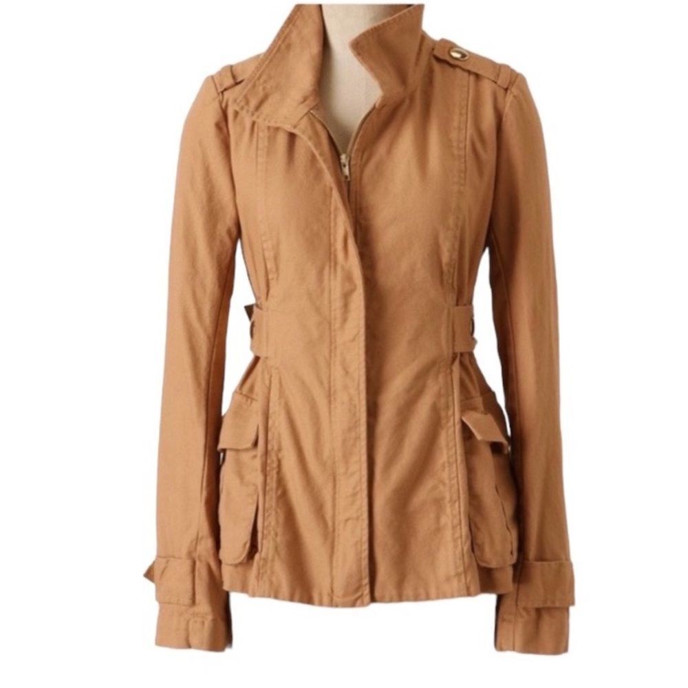 Anthropologie Sunner Tan Utility Jacket